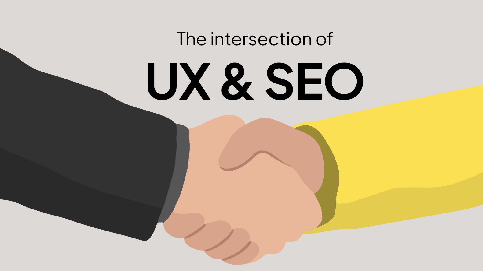 An abstract illustration representing the connection between user experience and search engine optimisation.