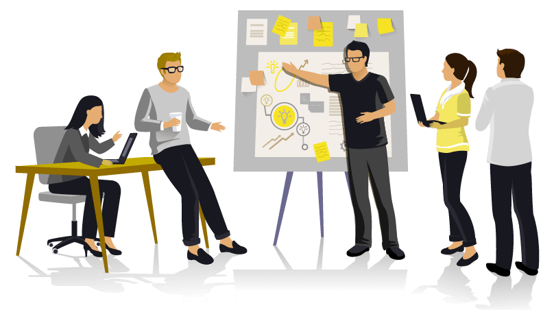 A visual representation of the product designer’s role among different disciplines.