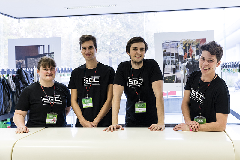 Prizorišče in komunikacija Slovenian Games Conference.
